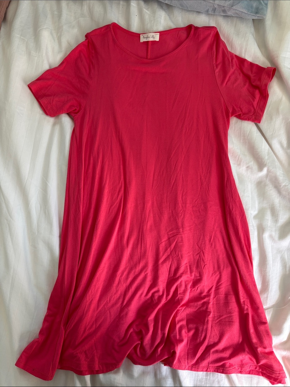 Hourglass Lilly Pink Short Sleeve Swing Dress